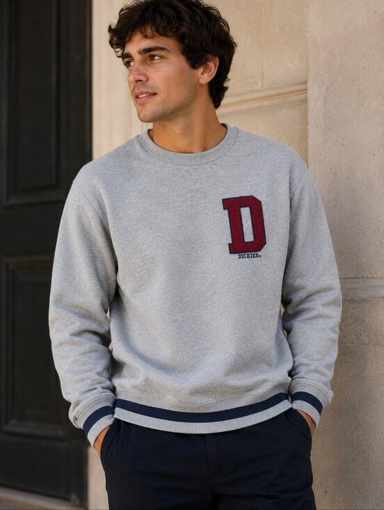Dickies Other - Dickies | Varsity Logo Crewneck Sweatshirt Gray, Size M